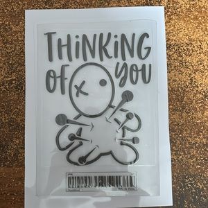 (3 for $20)Thinking of You Voodoo Doll Vinyl Decal/Sticker New 5.5" x 4.5"
